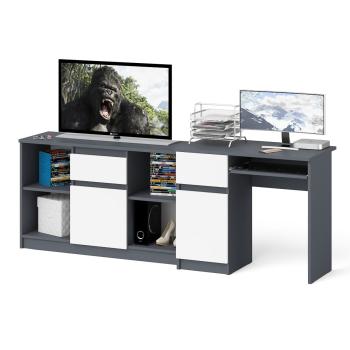 Графит/Белый