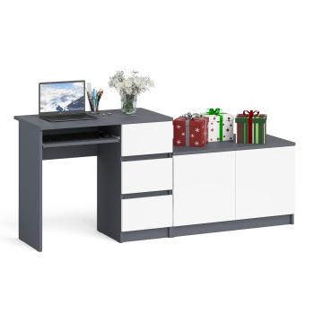 Графит/белый