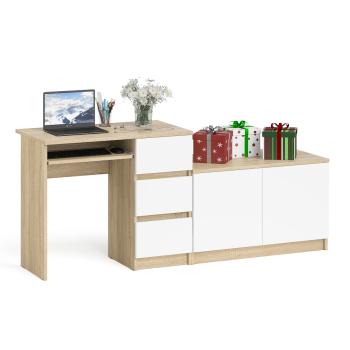 Дуб сонома/белый