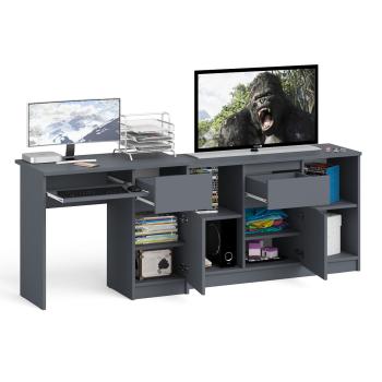 Стол компьютерный СВК Мори МС-1 правый + Тумба МТВ1204.1
