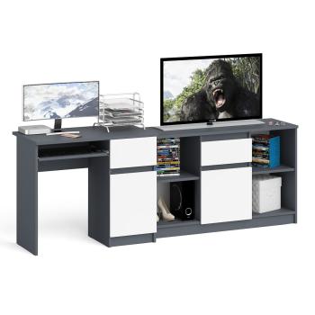 Графит/Белый