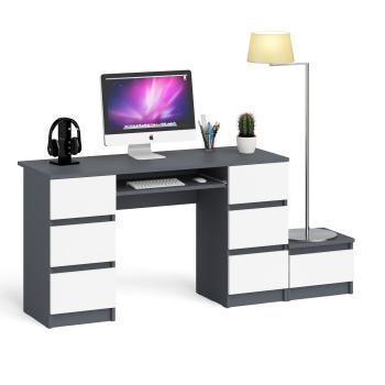 Графит/белый