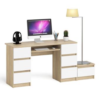 Дуб сонома/белый