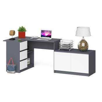 Графит/белый