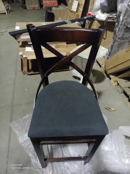 Стул барный Хью Темный тон/темно-серый м07 (У)