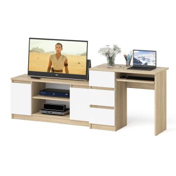 Дуб Сонома/Белый