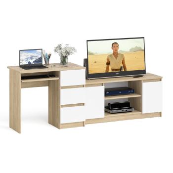 Дуб Сонома/Белый