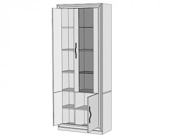 Шкаф-витрина Мэрдэс ШВтВ-ФСД-ФГК Правый