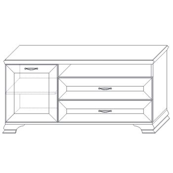 Тумба для аппаратуры Кураж Сиена 2