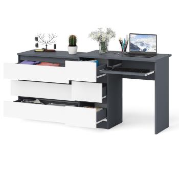 Стол компьютерный СВК Мори МС-6 левый + Комод МК800.1