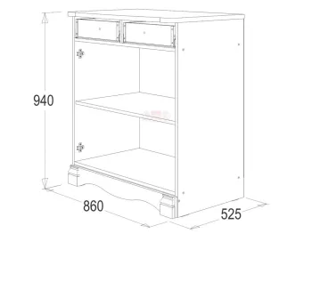 Комод с ящиками FANT Ольга 1Н