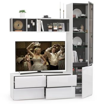 Гостиная Mobi Сидней Комплектация № 08 13.63 + 15.57 + 13.201