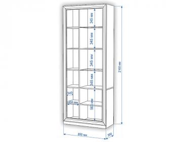 Шкаф-витрина Мэрдэс ШВтВ-ФСД-ФГК Правый