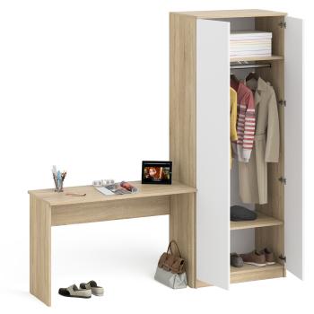 Стол письменный СВК Мори МСП1200.1 + Шкаф МШ800.1