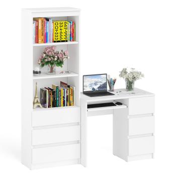 Стол компьютерный СВК Мори МС-6 правый + Стеллаж МСТ600.3