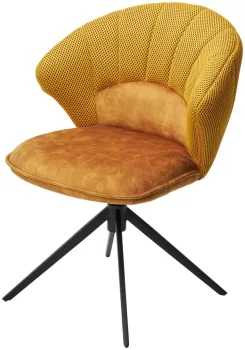 Желтый Sonic 68 ткань / 7525-132 велюр / черный каркас