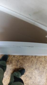 Стол обеденный Морган Белый/Дуб янтарный (У)