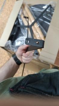 Столик журнальный SHT-CT62 черный муар/светлый орех (У)