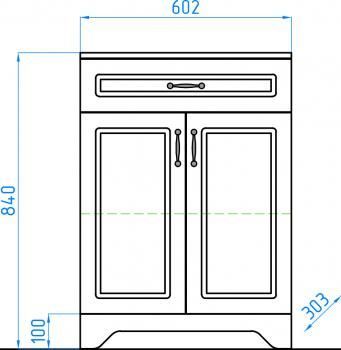 Комод Style Line Олеандр-2 60 (1 ящ.)