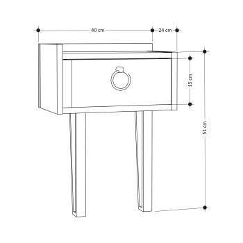 Тумба прикроватная LEVE SPONGE NIGHTSTAND