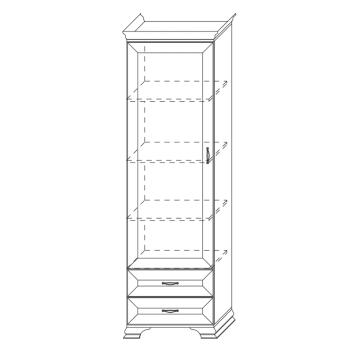 Шкаф-пенал Кураж Сиена