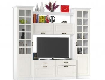 Набор мебели для гостиной Mobi Ливерпуль 1 Витрина + Пенал + Тумба + Шкаф навесной + Полка + Карниз 500 2шт