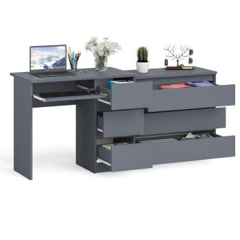 Стол компьютерный СВК Мори МС-6 правый + Комод МК800.1