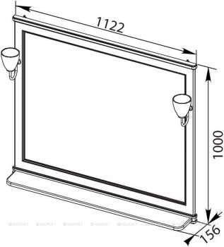 Зеркало AQUANET Валенса 110