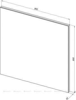 Зеркало AQUANET Гласс 80 LED