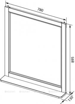 Зеркало AQUANET Бостон М 80