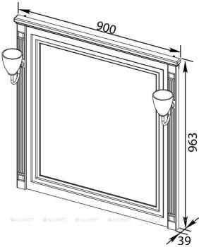 Зеркало AQUANET Паола 90