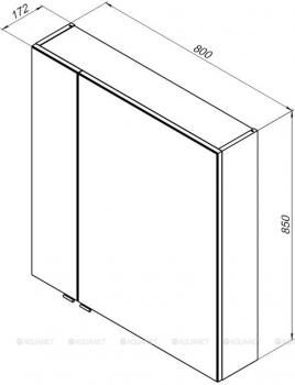 Зеркало AQUANET Алвита 80