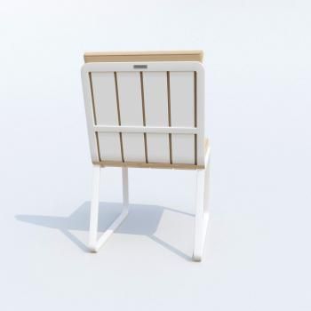 Обеденная группа Ideal Patio TELLA GIRA - стол тик 200/каркас белый