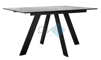 Керамика, мрамор серый матовый, опоры черные