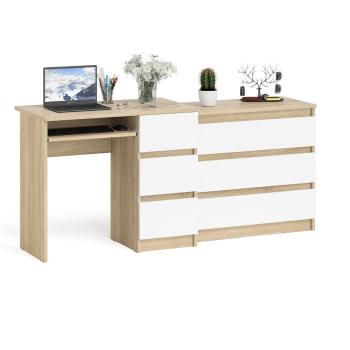 Дуб Сонома/Белый