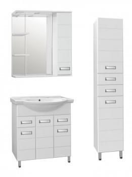 Тумба с раковиной Style Line Ирис 75 (2 ящ.) + Умывальник Байкал 75