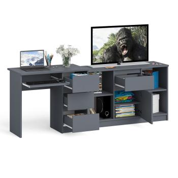 Стол компьютерный СВК Мори МС-6 правый + Тумба МТВ1204.1