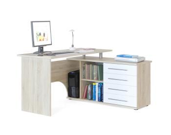 Дуб сонома/Белый