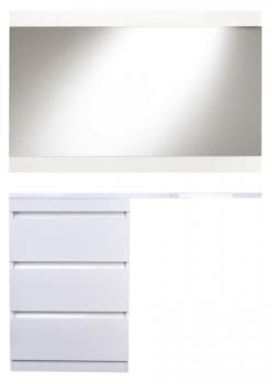 Тумба напольная Style Line Даллас 120 (3 ящ.) + Умывальник ESTETUS Даллас 1200*480 левый