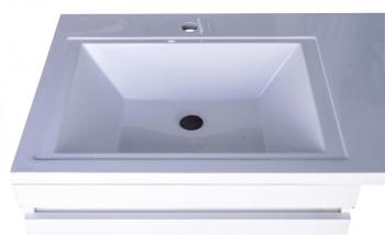 Тумба напольная Style Line Даллас 120 (3 ящ.) + Умывальник ESTETUS Даллас 1200*480 левый