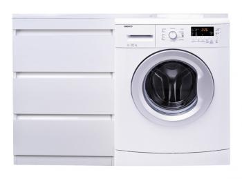 Тумба напольная Style Line Даллас 120 (3 ящ.) + Умывальник ESTETUS Даллас 1200*480 левый