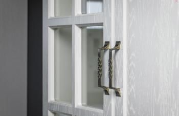 Набор мебели для гостиной Mobi Ливерпуль 3 Пенал 2шт + Витрина 2шт + Тумба + Шкаф навесной + Полка + Карниз 1000 2шт