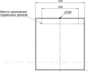 Зеркало AQUANET Nova Lite 75 LED