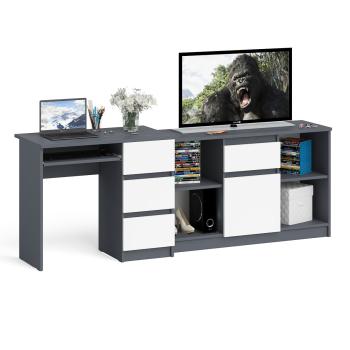 Графит/Белый