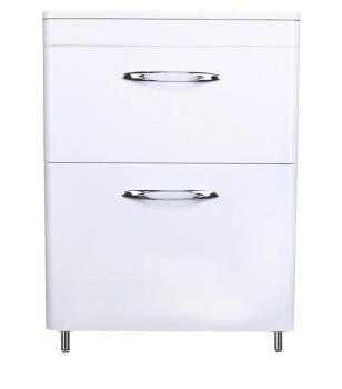 Тумба напольная Style Line Каре 60 (2 ящ.) + Умывальник Каре Люкс 600х450