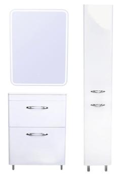 Тумба напольная Style Line Каре 60 (2 ящ.) + Умывальник Каре Люкс 600х450