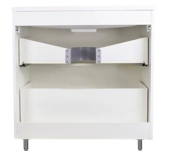 Тумба напольная Style Line Каре 80 (2 ящ.) + Умывальник Каре Люкс 800х450