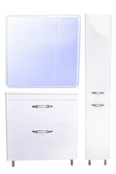 Тумба напольная Style Line Каре 80 (2 ящ.) + Умывальник Каре Люкс 800х450