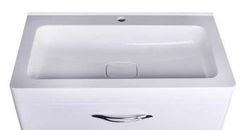 Тумба подвесная Style Line Каре 80 (2 ящ.) + Умывальник Каре Люкс 800х450