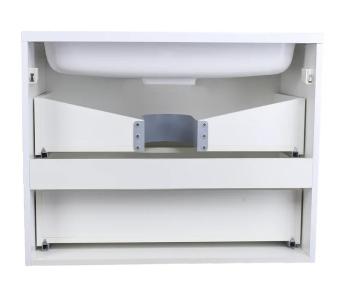 Тумба подвесная Style Line Каре 80 (2 ящ.) + Умывальник Каре Люкс 800х450